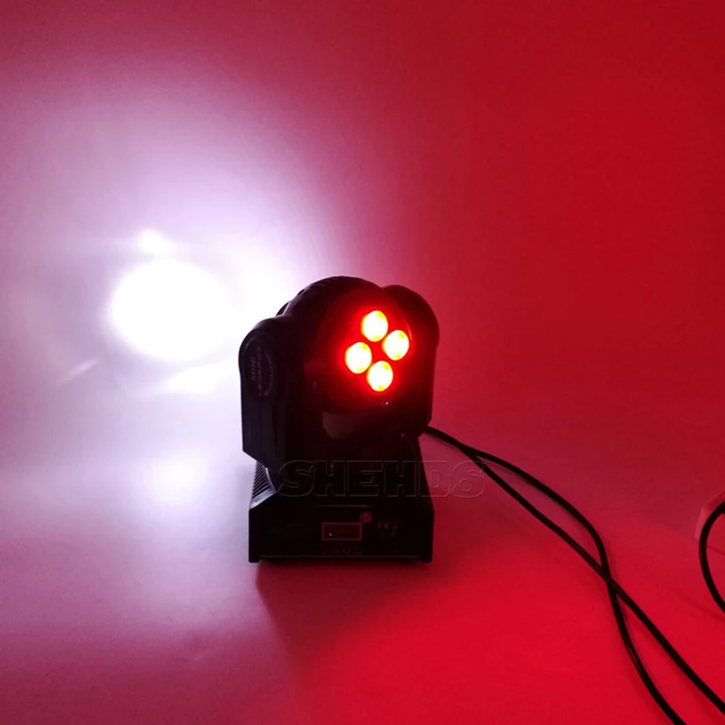Iluminação de Palco w plus 1x10 2 Pçs e lote Lavagem Feixe Levou Lados Dobro 4x10 w Rgbw 4in1 Moving Head Dmx Led Rotating dj Stage Lâmpada Padrão 19 High Quality dmx 512 led