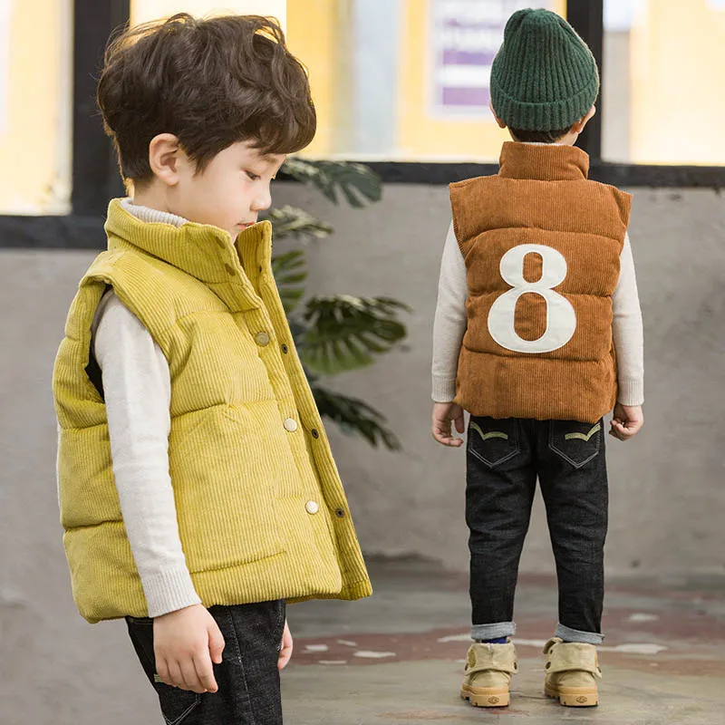 Children Vests Warm Jacket Baby Boys Girls Outerwear Coats Kids