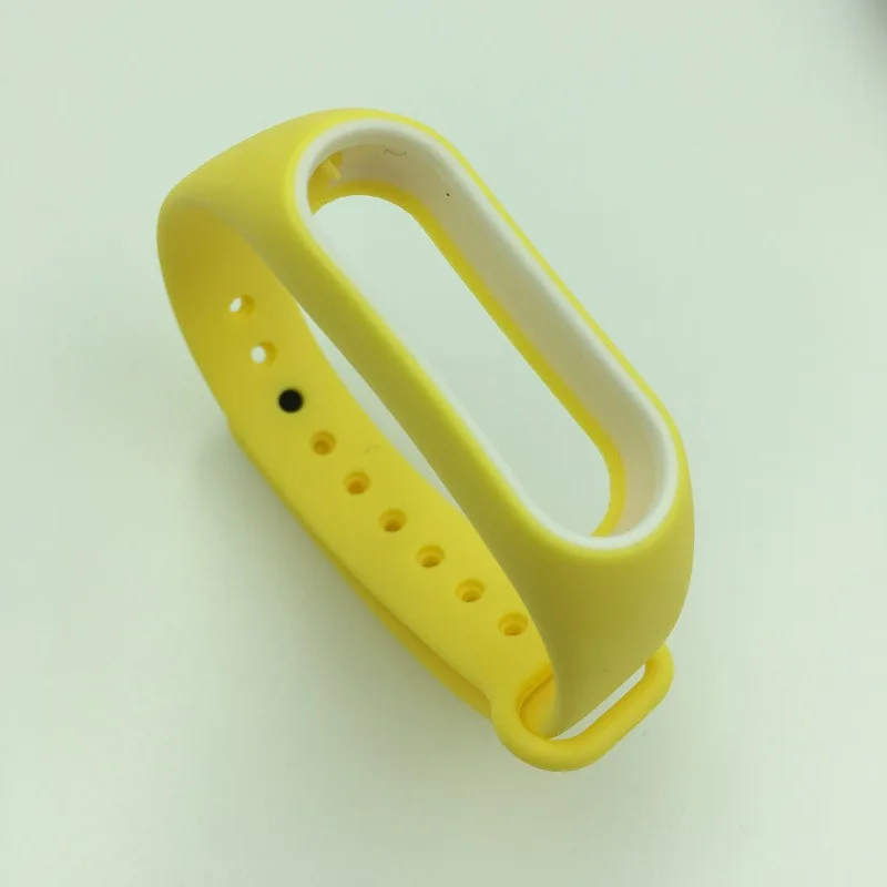 10 шт. для Xiaomi mi Band 2 Браслет ремешок для mi band 2 цветной Ремешок Браслет замена Смарт-браслет аксессуары - Цвет: Yellow