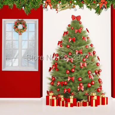 

10X10ft photography background for Christmas vinyl computer printing backdrops Christmas fireplace photography backgrounds ST142