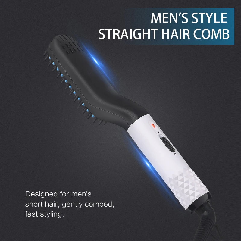 

Men’s Quick Beard Straightener Beard Straightening Comb Male Styling Hair Comb Professional Hair Brush For Beard Styling Tools