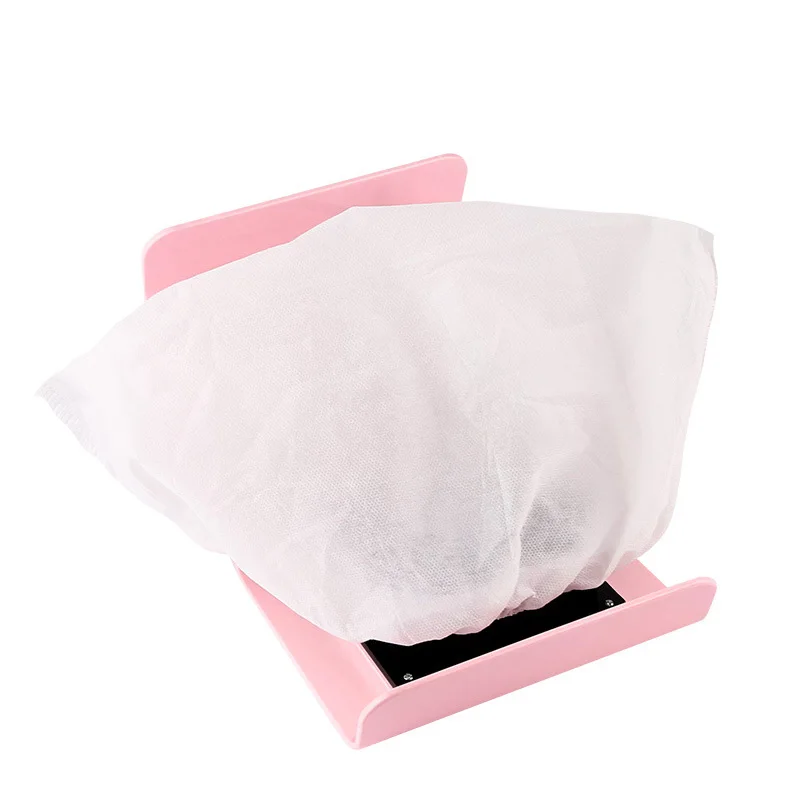 Online Pro Nagel Staub Saug Staub Collector Fan Staubsauger Maniküre Maschine Werkzeuge Staub Sammeln Tasche Nail art Maniküre Salon Werkzeuge