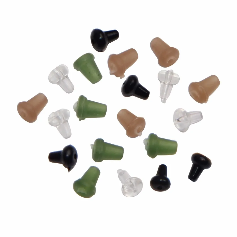 

100Pcs Soft Carp Fishing Hook Stoper on Sliding Hooks Holder Terminal Tackle Rubber Pop Up Set Up Rig Shank Bead