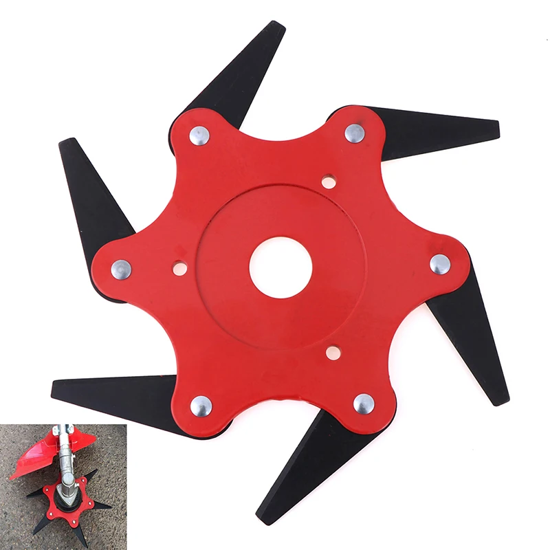 

Metal Trimmer Head 6 Teeth Brush Cutter Blades 65mn Garden Grass Trimmer Head