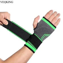 VEQKING 1 шт. повязки спортивный наручный пояс, тяжёлая атлетика Фитнес тренажерный зал наручные Поддержка дышащий Эластичный компрессионный ручной подтяжка для ладони
