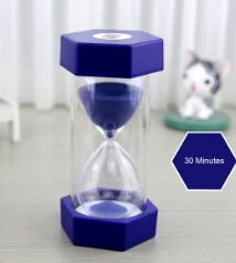 30 секунд, 1/2/3/10 минут 15/20/30/45/60 минут песочных часов могут быть использованы как таймер или Современное украшение для дома, подарок - Цвет: 30 minutes