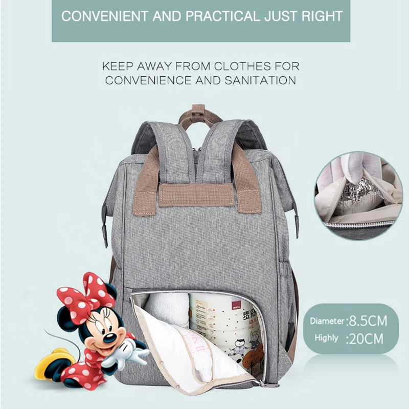 Disney Mummy Nappy Bag Multi-function Large Capacity Stroller Diaper Bags Waterproof Backpack for Mom Baby Care Travel Backpack Disney Mummy Nappy Bag Multi-function Large Capacity Stroller Diaper Bags Waterproof Backpack for Mom Baby Care Travel Backpack