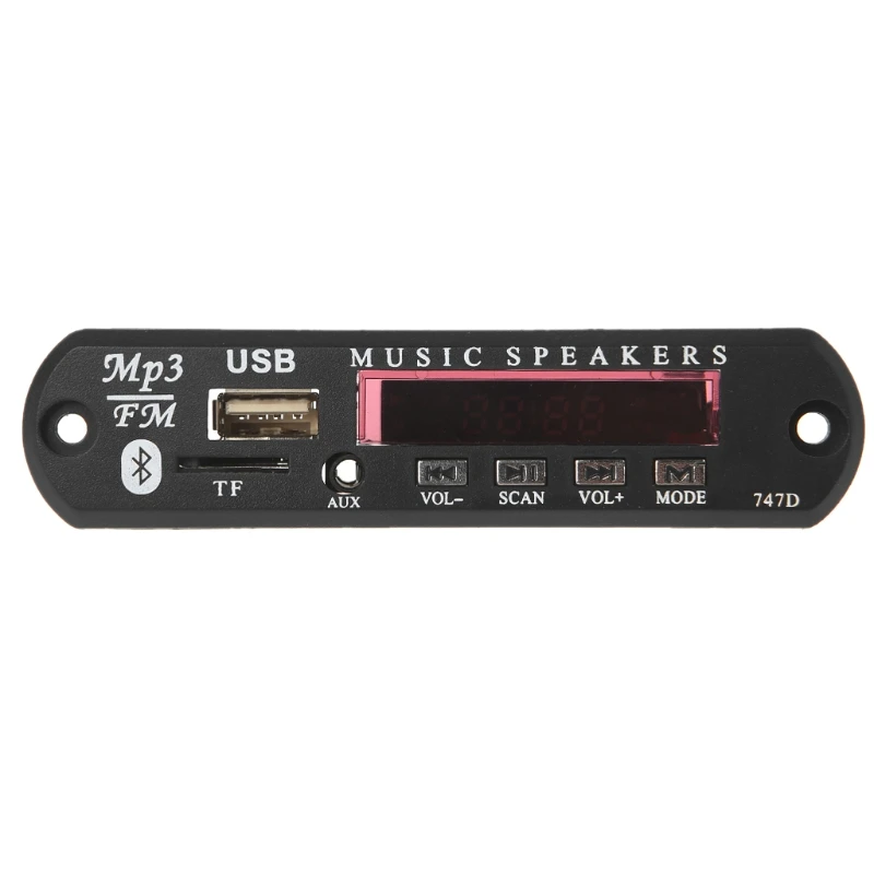 Беспроводной Bluetooth пульт 12 В MP3 WMA декодер доска аудио модуль USB TF радио