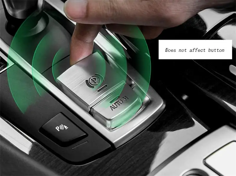 Автомобильный Стайлинг центральный ручной тормоз H защитное покрытие для кнопки металлические Стикеры Накладка для BMW 5/6/7 серии F10 GT F07 X3 f25 X4 f26 X5X6 аксессуары