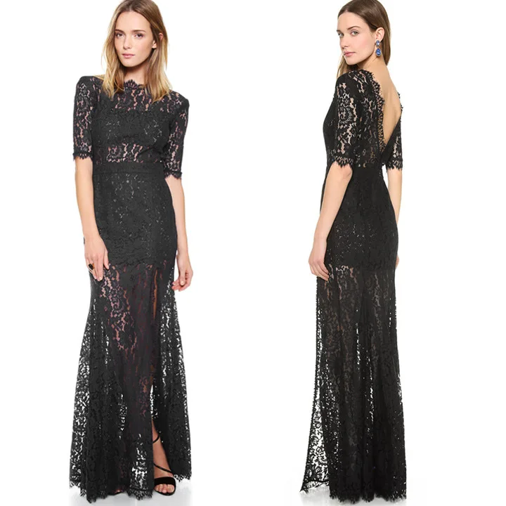 Кружева Женщины Платье Длинные Летние Платья Vestidos Longos Бальные Vestido Де Феста Ropa Mujer