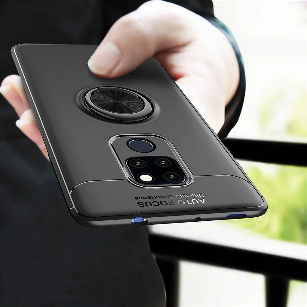 

For Huawei Mate 20 Pro Mate 20 lite Case Magnetic Car Ring Holder Case Cover For Huawei Mate 20 Pro P20 lite Pro Soft TPU Fundas