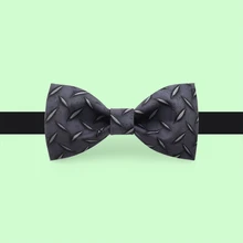 Новая мода мужской бренд ручной работы галстук бабочка с принтом банкетные вечерние платья жениха уникальная сталь