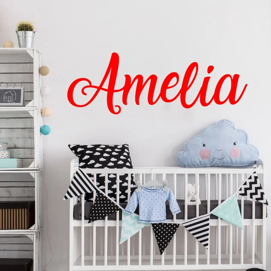 

Custom Name Wall Decal, Personalized Wall Sticker, Nursery Decor, Boys Girls Decal, Vinyl Wall Decal beauty salon wall decals