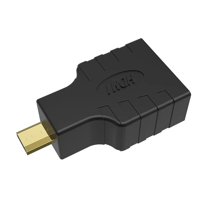 Robotsky Micro HDMI Мужской к HDMI Женский адаптер 1080P микро HDMI конвертер позолоченный для ТВ ноутбука планшета проектора