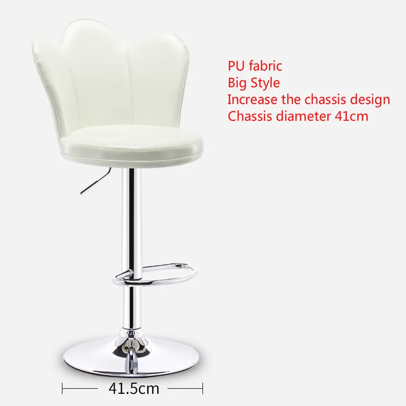 Подъемный барный стул высокий стул современный минималистичный барный стул из фланелевой ткани барный стол и стулья из полиуретановой ткани домашний стул высокий стул сиденье - Цвет: B3