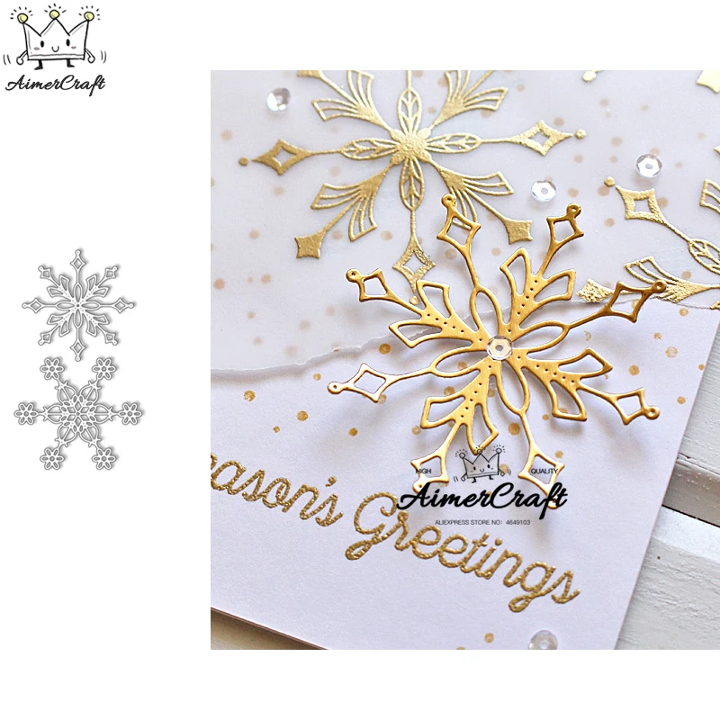 

Snowflake Metal Cutting Dies Scrapbooking Stencil For DIY Paper Card Decorative Embossing Die Cut Craft Dies New 2019