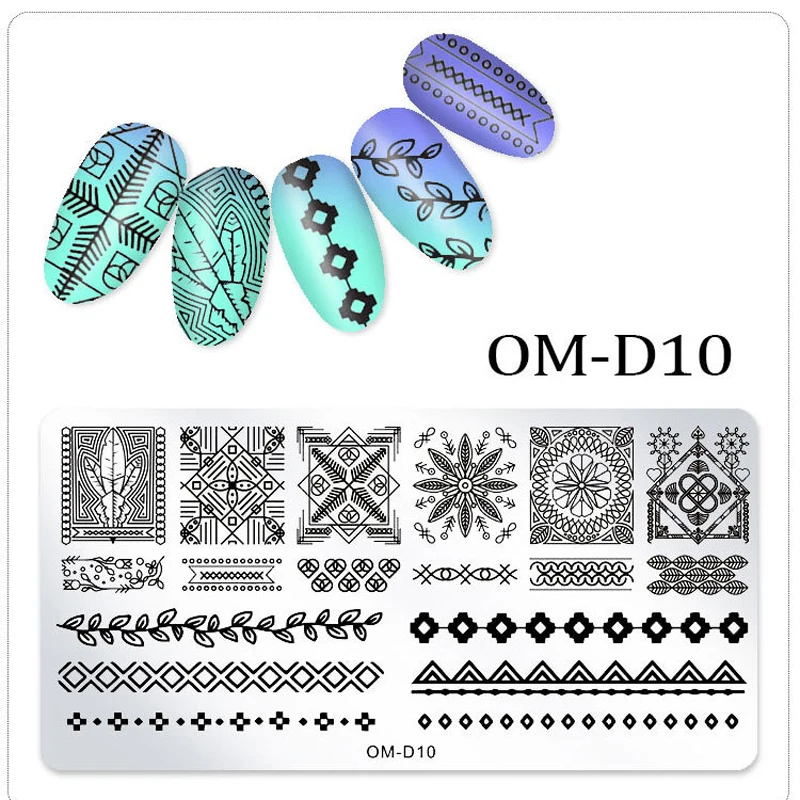 1 шт дизайн 12 стилей для штамповки ногтей набор трафаретов из нержавеющей пластины для изображения DIY шаблоны для дизайна ногтей инструменты для переноса ногтей