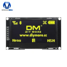 Цифровой Желтый ЖК-экран 12864 128X64 OLED дисплей модуль C51 плата для Arduino Diy Электронные 2,4" 2,42 дюймов SSD1309 STM32