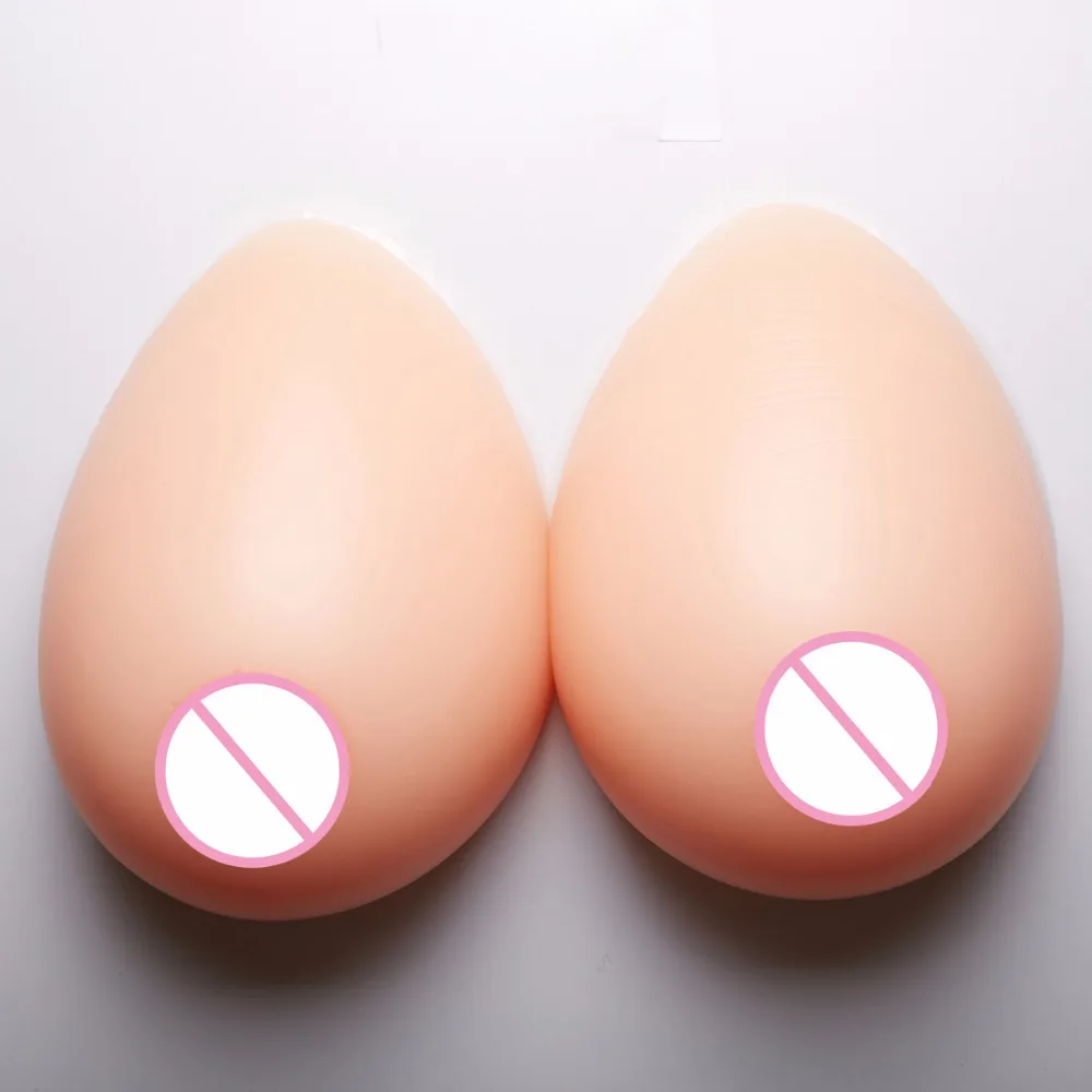 

1200 g/pair false shemale breast forms silicone artificial adhesive breast Fake boobs For drag queen Crossdresser with gift