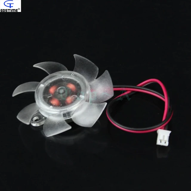 Modest 1pcs 4.5cm Transparent PC VGA Video Graphics Card Cooler Cooling Fan 45mm 12V 2 Pin Connector Modest 1pcs 4.5cm Transparent PC VGA Video Graphics Card Cooler Cooling Fan 45mm 12V 2 Pin Connector