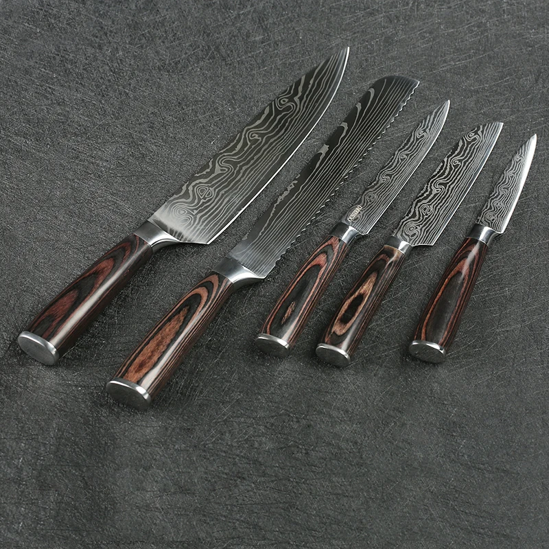 Multifunction Kitchen Knives Set 3.5 5 8 stainless steel Cleaver Paring