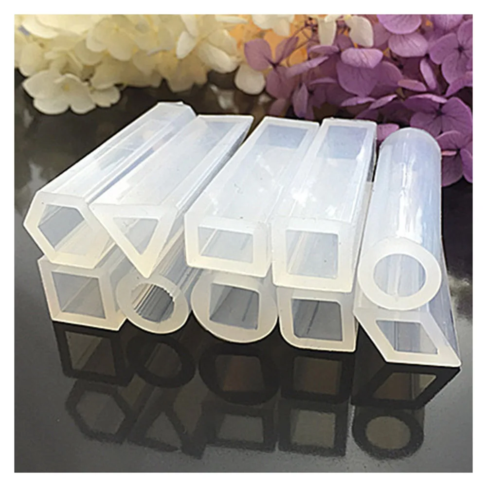 

10 Pcs/Set Cuboids Silicone Mold Resin Pendant Mould for DIY Jewelry Beads Making CX17