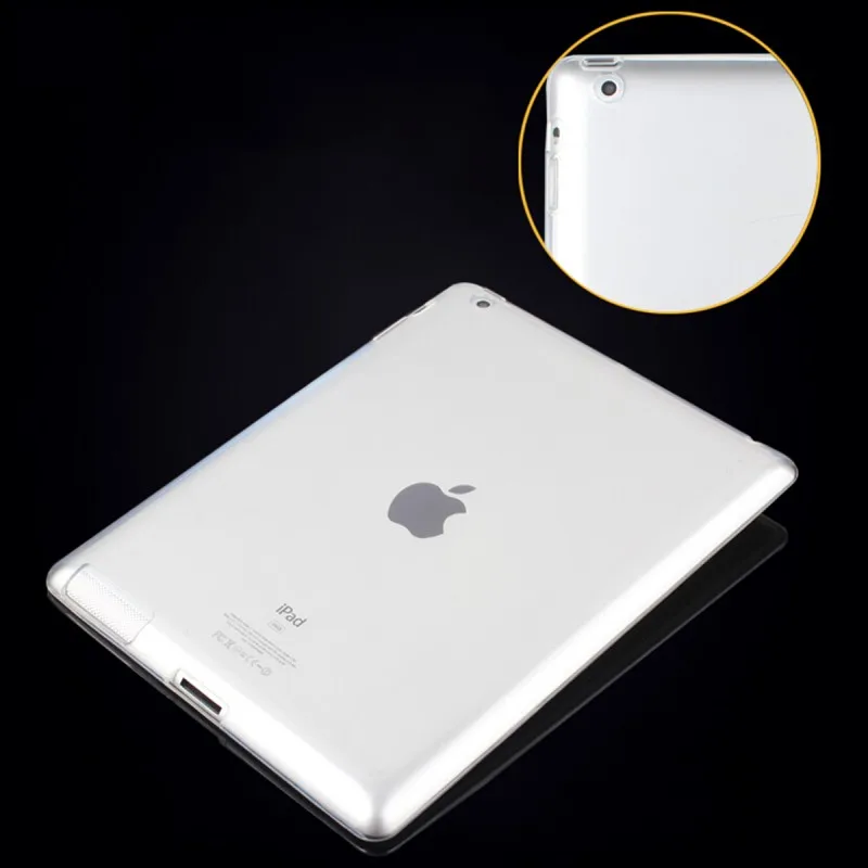 Protector Shell Case For Apple iPad 4 3 2 iPad4 Silicon Cases Cover Clear Color Soft Skin Tablets Pad Accessory Etui Coque Capa (10)