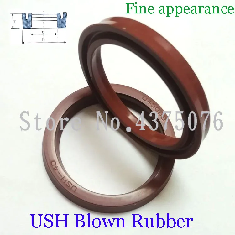 

36*46/38*48/40*50/45*55/45*56/46*52/48*58*4/6/7 USH Blown FKM Rubber Hydraulic Cylinder Piston Rod U Lip Gasket O Ring Oil Seal