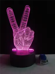 Ножницы ручной 3D иллюзия ночник USB RGB цвета изменить сенсорный стол светодиодный светильник для спальни обувь для девочек подарок