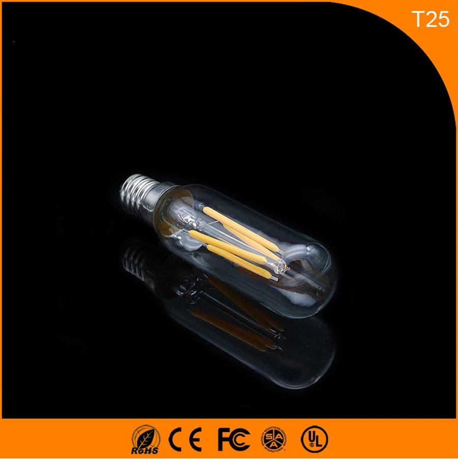 

50PCS 3W E14 Led Bulb, T25 LED COB Vintage Edison Light ,Filament Light Retro Bulb AC 220V