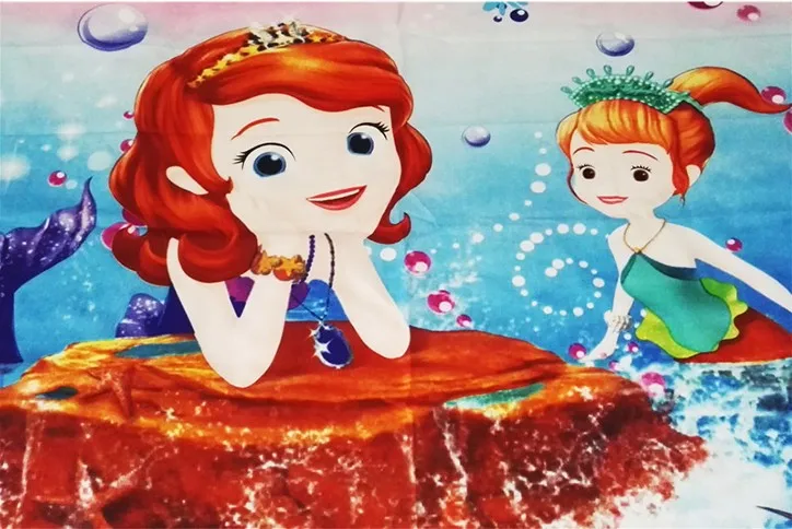 Us 29 99 50 Off Sofia The First Mermaid Cartoon Bedding Sets Girls Bedroom Decor Single Twin Size Bed Sheets Quilt Duvet Covers 3pcs No Filler In