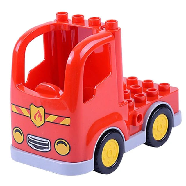 1Pcs Assembly Building Block Car Model Fire Truck Aircraft Transport