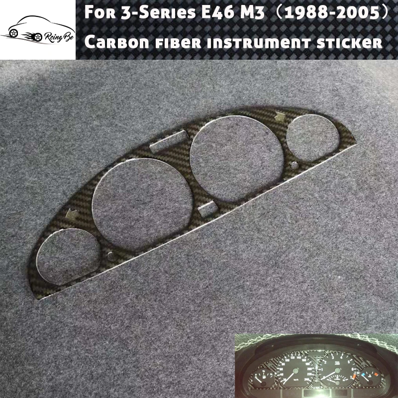 

Real carbon fiber Interior Meter Decorative car sticker For BMW 3 Series E46