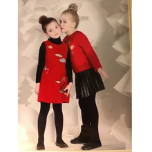 Fantasias Infantis Para Menina свадебное платье красного цвета для девочек платье принцессы с рисунком для девочек День рождения Летние платья для девочек