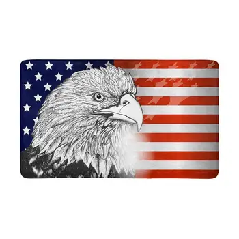 

USA Flag and Eagle Indoor Entrance Doormat Non Slip Door Mat Entrance Rugs Home Decor