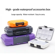 2 цвета Рыболовная Снасть коробка с двойным дном жесткий пластиковый комплект рыболовных грузил жесткий рыболовный инструмент/приманка категории рыболовная коробка