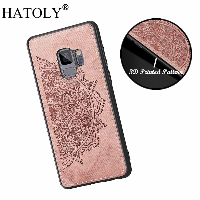 Чехол с 3D цветами HATOLY для samsung Galaxy S9 мягкий силиконовый чехол краями твердая