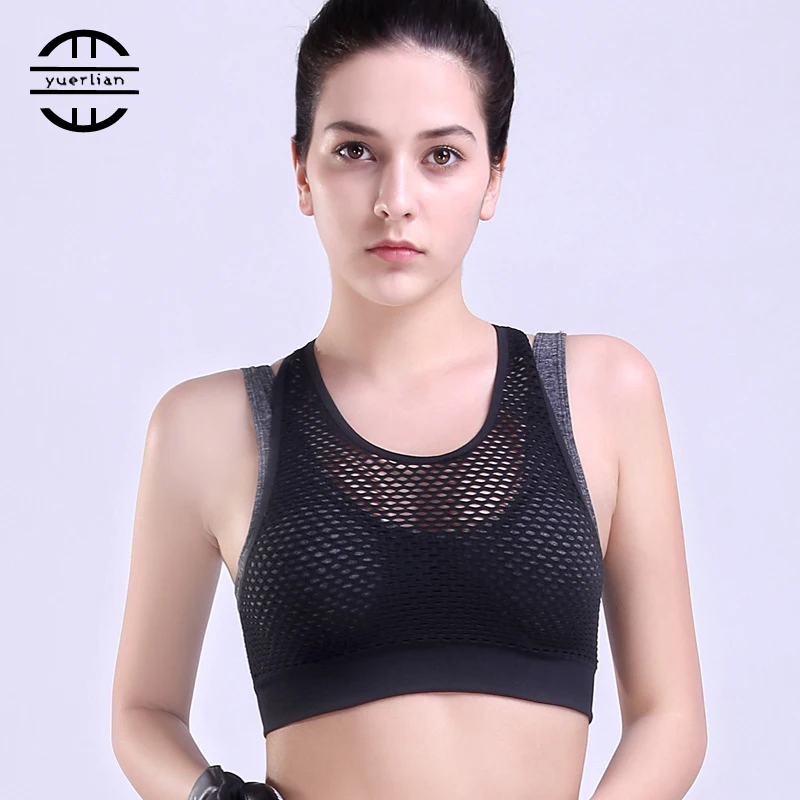 Brand new Sexy Sports Bra For Running Gym Wirefree Padded Shockproof Underwear Push Up Seamless