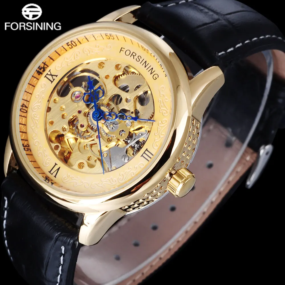 FORSINING الكلاسيكية الرجال الساعات الفاخرة الهيكل العظمي حقيقية جاكيت جلدي العلامة التجارية التلقائي الميكانيكية أزياء ووتش Relogio Masculino FORSINING الكلاسيكية الرجال الساعات الفاخرة الهيكل العظمي حقيقية جاكيت جلدي العلامة التجارية التلقائي الميكانيكية أزياء ووتش Relogio Masculino