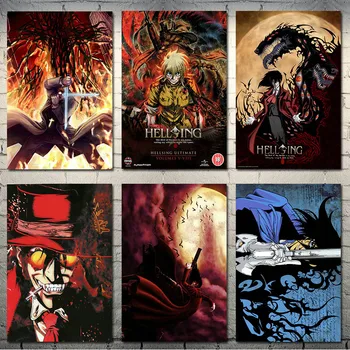 

HELLSING Hot Anime Art Silk Canvas Poster 13x20 24x36inch Wall Pictures-001