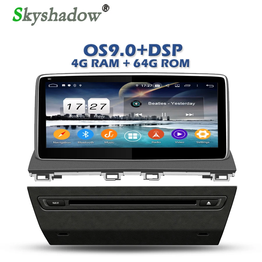 Flash Deal Car DVD Player DSP 10.25" IPS Android 9.0 8Core + 4G + 64G ROM GPS Map RDS Radio wifi Bluetooth 4.2 For MAZDA 3 2013-  2016 2017 3