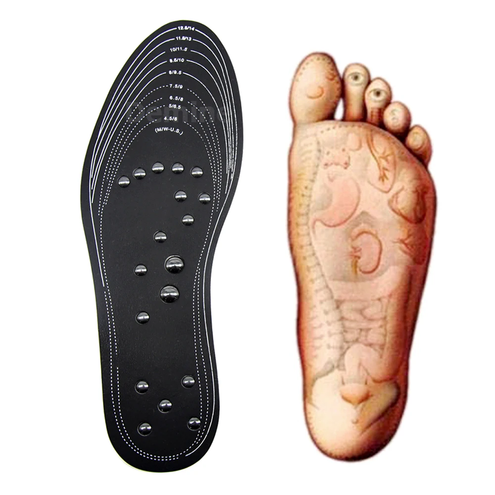 Demine, магнитные массажные стельки, запоминающие хлопок, магнитный терапевтический массажер для ног, вставки для обуви, терапевтическая пена, забота о здоровье, подушечки для ног