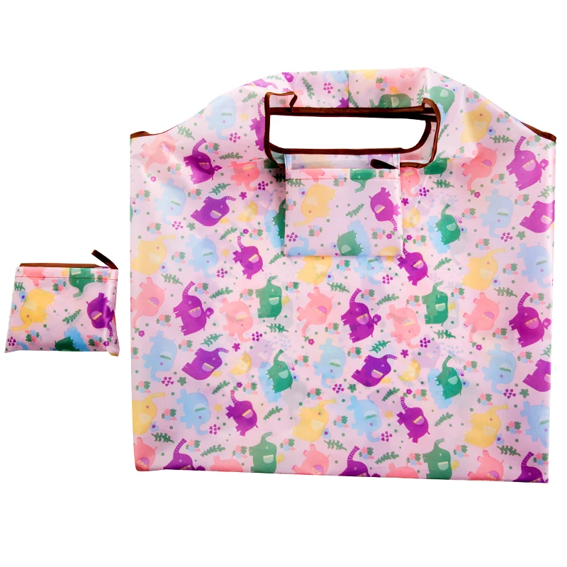 

2019 Foldable Handy Shopping Bags Reusable Tote Pouch Recycle Storage Handbags Handbag ECO