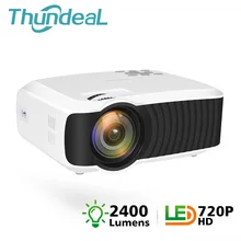 ThundeaL T23K мини-проектор 2400 люмен 1280*720 Портативный видео HD T4 мини-проектор HDMI VGA Домашний кинотеатр опционально T22 проектор
