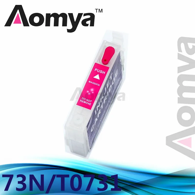 Aomya 73N T0731 многоразовый картридж совместимый для Epson Stylus CX3900/4900/4905/5500/5510/5600/5900/7300/7310/8300/9300F