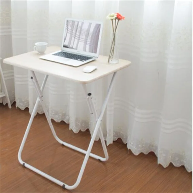 70*50CM Folding Laptop Table Free Installation Notebook Table Portable Mobile Bedside Table Modern Sofa Side Desk