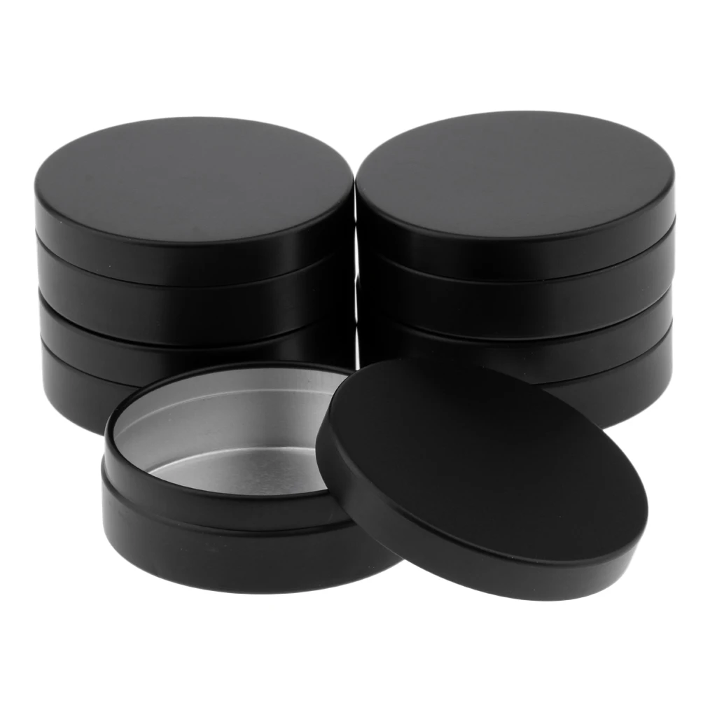 25pcs 60/100ml Aluminium Tin Large Make Up Candle Pots Empty Big Cosmetic Lip Balm/Candle/Spice Pots/Hair Product/Sweet Tin Jar