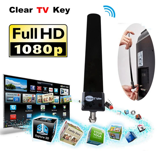 Best Offers Indoor Digital TV Antenna Clear TV Key Fox Antena TVfox HDTV Free Fire Smart TV Stick Aerial Signal Receiver ATSC PAL DVB-T DTV