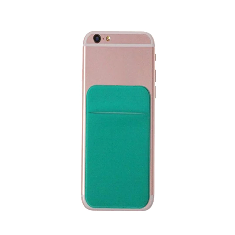 Клейкая Кредитная карта Карманный чехол для наклейки держатель чехол сплошной цвет для мобильного телефона-шопинг SGA998