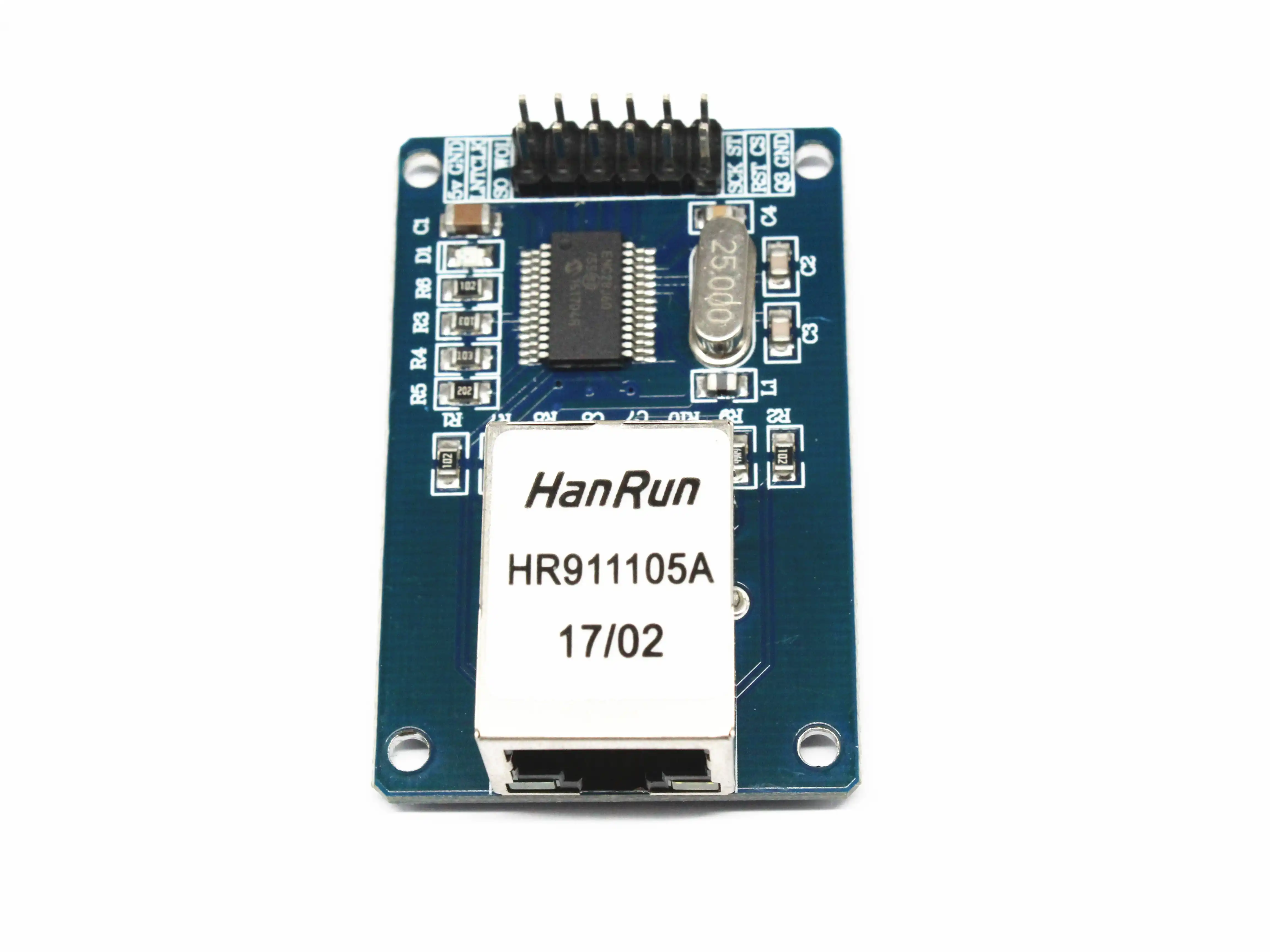 10PCS ENC28J60 Ethernet LAN Network Module For Arduino SPI AVR PIC LPC STM32